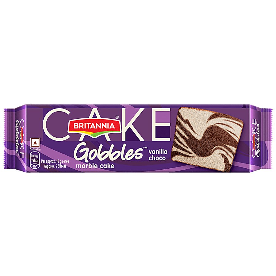 Britannia Gobbles Marble Cake - Choco Vanilla