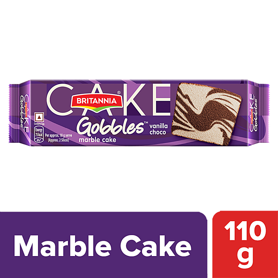 Britannia Gobbles Marble Cake - Choco Vanilla