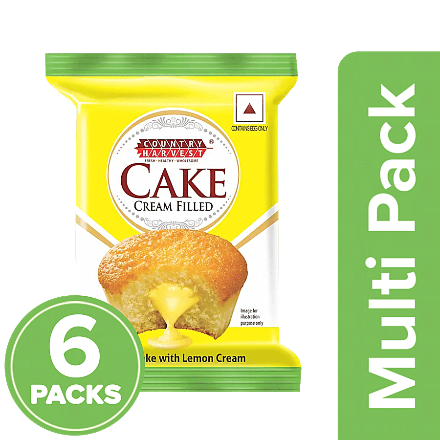 Country Harvest Cream Filled Lemon Cake - Spongy