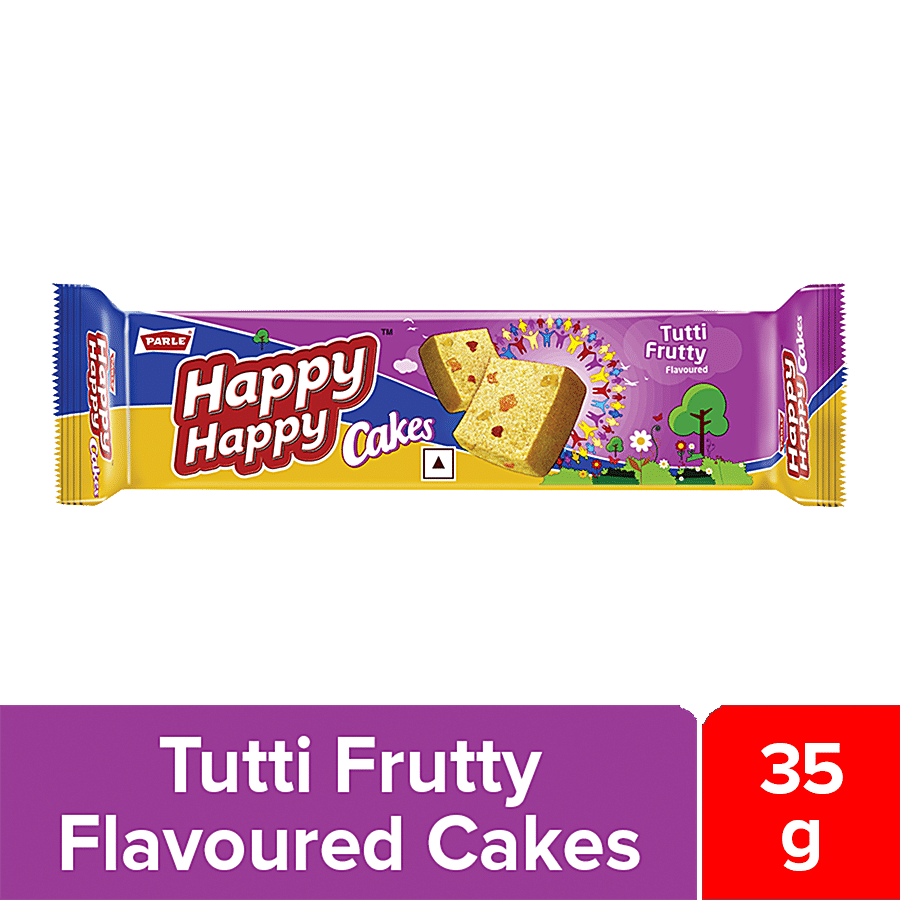 PARLE Happy Happy Cake - Tutti Frutty Flavoured