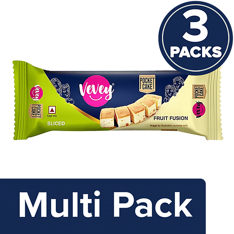 VEVEY Fruit Fusion Sliced Pocket Cake