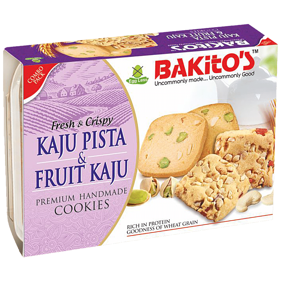 BAKITO'S Kaju Pista & Fruit Kaju Cookies - Premium