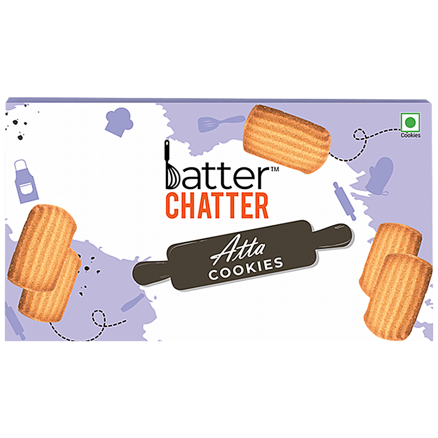 BATTER CHATTER Atta Cookies - Crunchy Snack