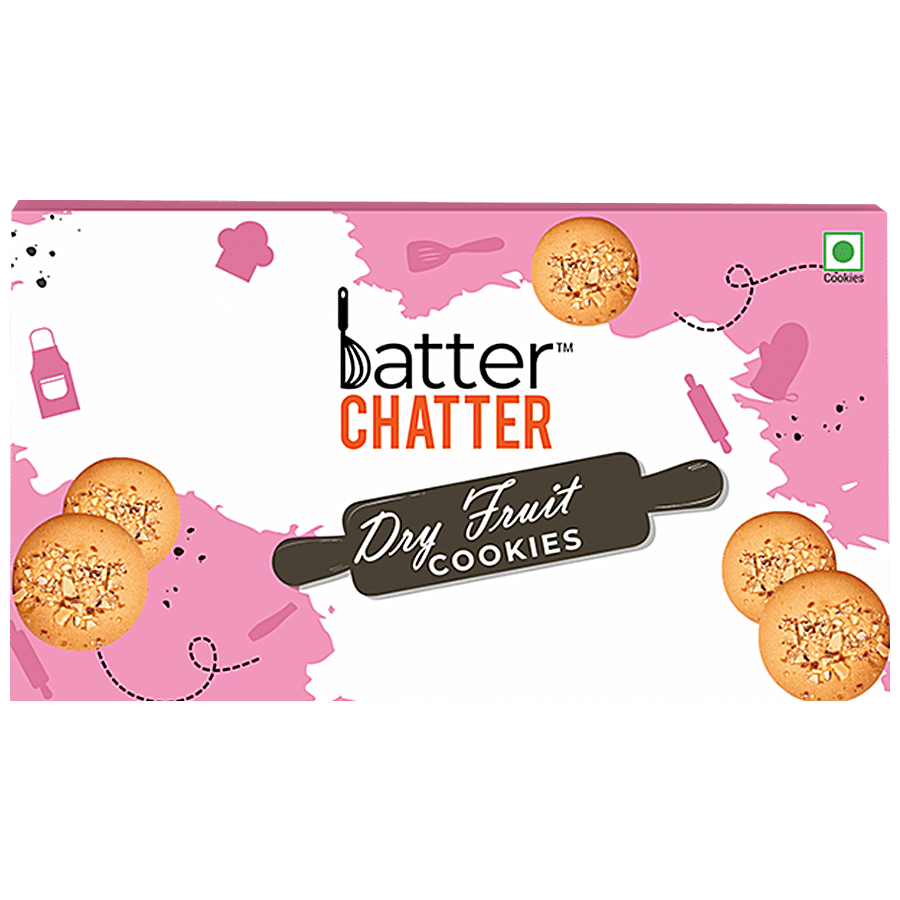 BATTER CHATTER Dry Fruit Cookies - Crunchy