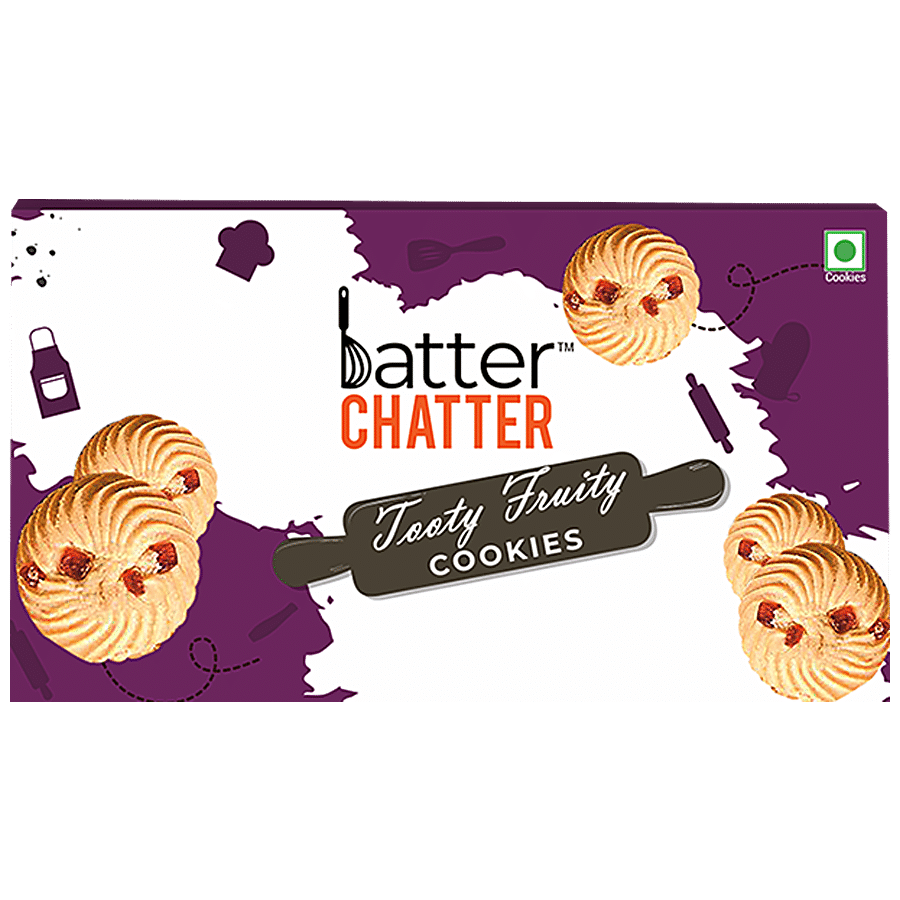 BATTER CHATTER Tooty Fruity Cookies - Crunchy Snack