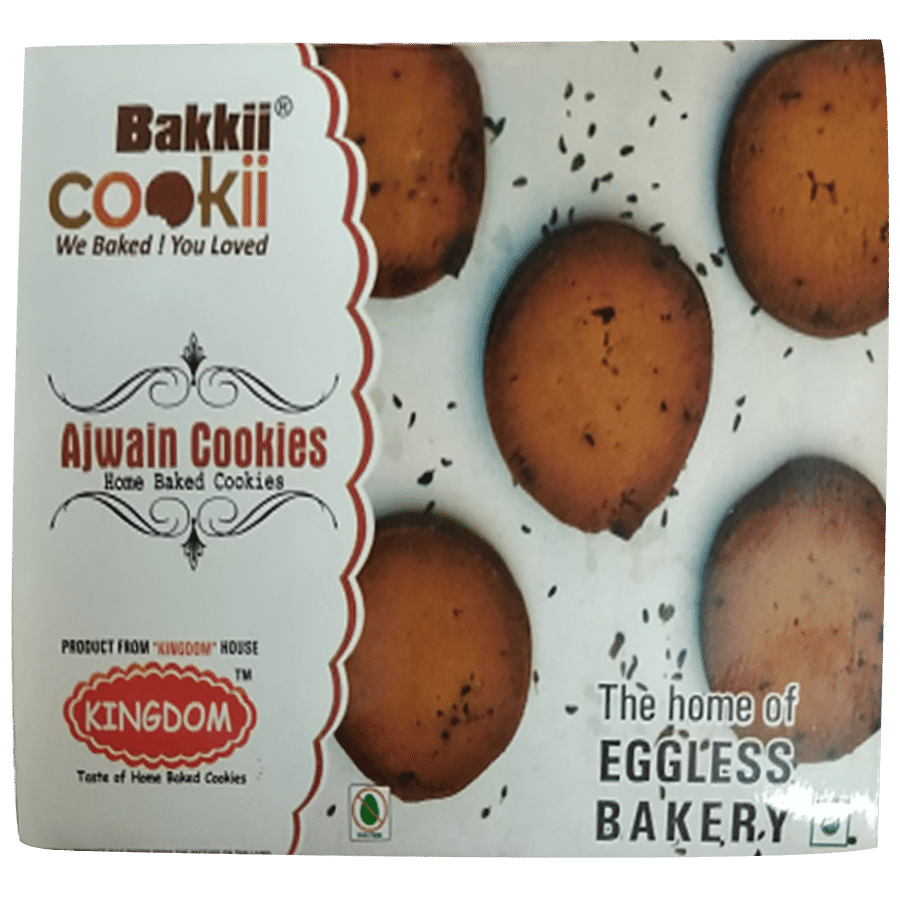 Bakkii Cookii Ajwain Cookies - Eggless