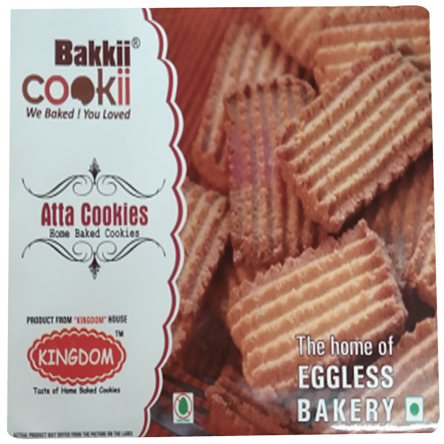 Bakkii Cookii Atta Cookies - Eggless