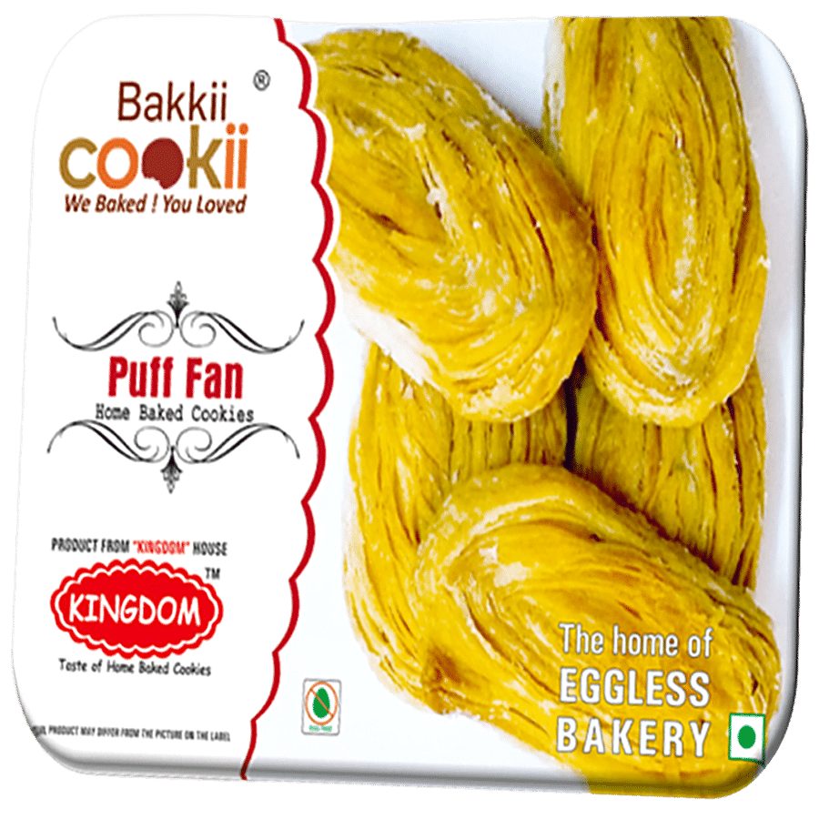 Bakkii Cookii Puff Fan - Eggless