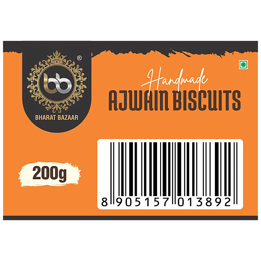 Bharat Bazaar  Ajwain Biscuits - Handmade