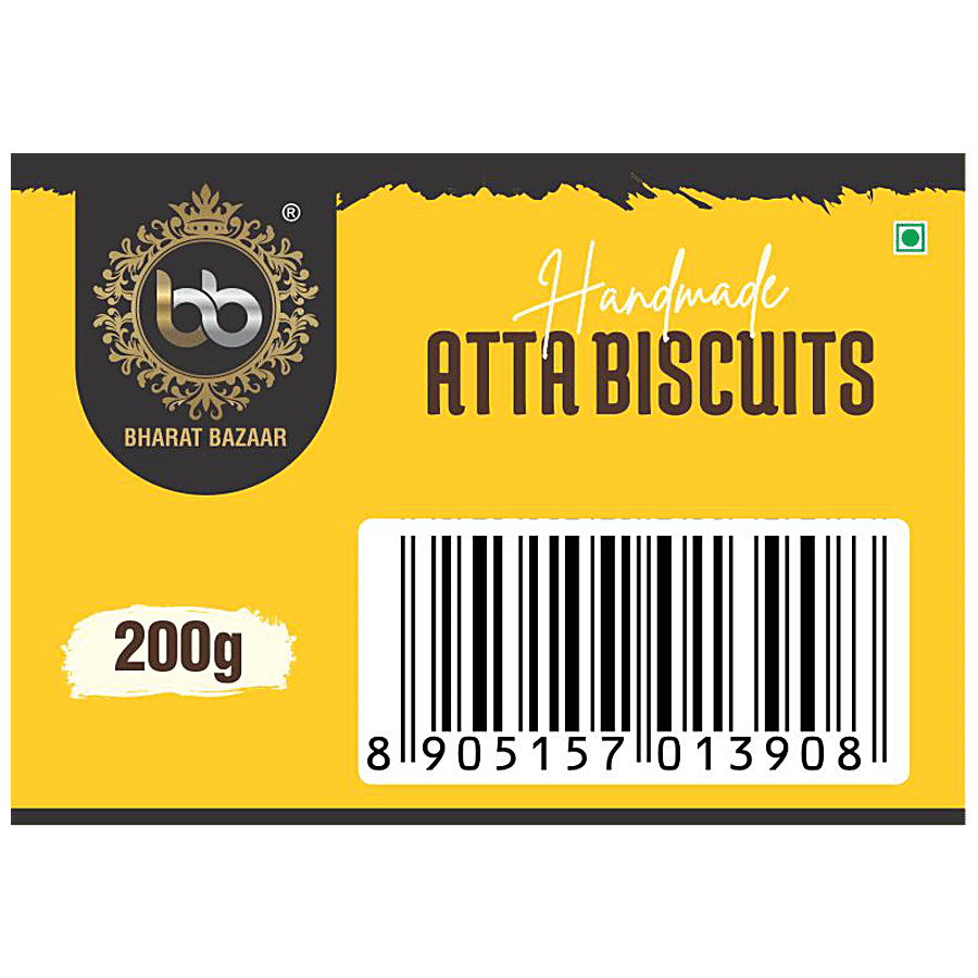 Bharat Bazaar  Atta Biscuits - Handmade