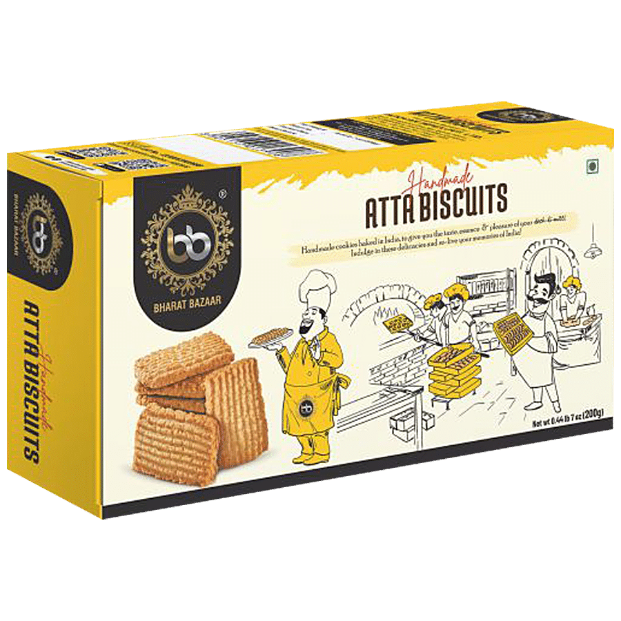 Bharat Bazaar  Atta Biscuits - Handmade