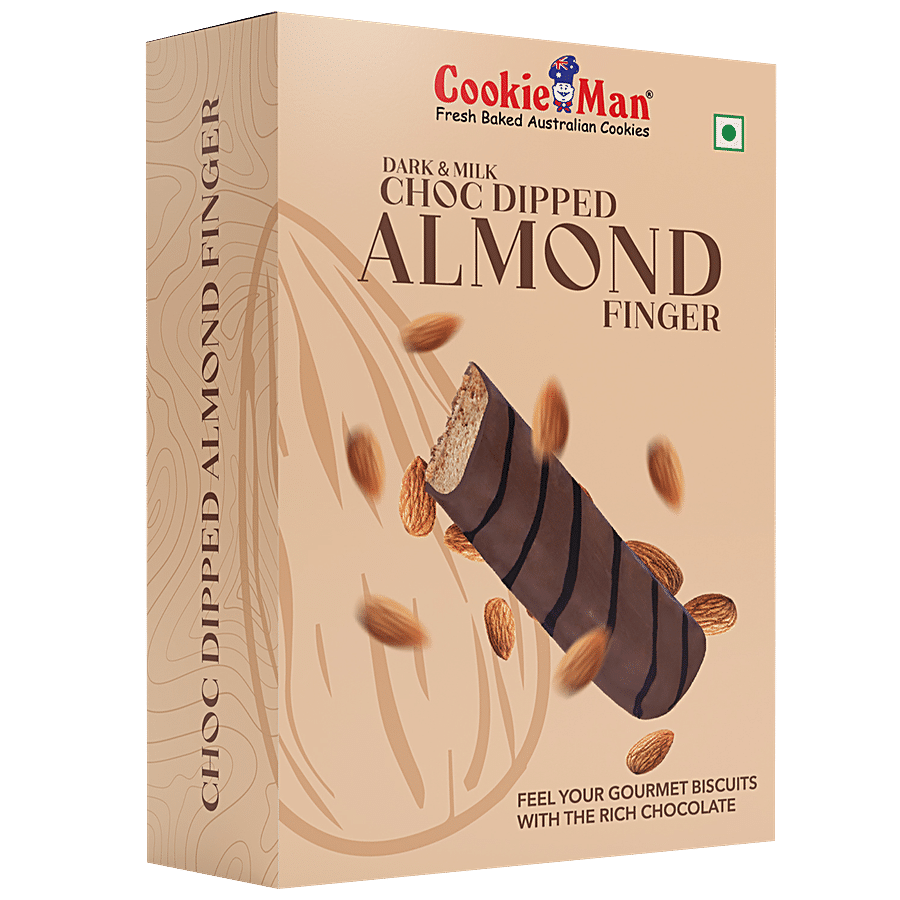 CookieMan Choc Dipped Almond Fingers