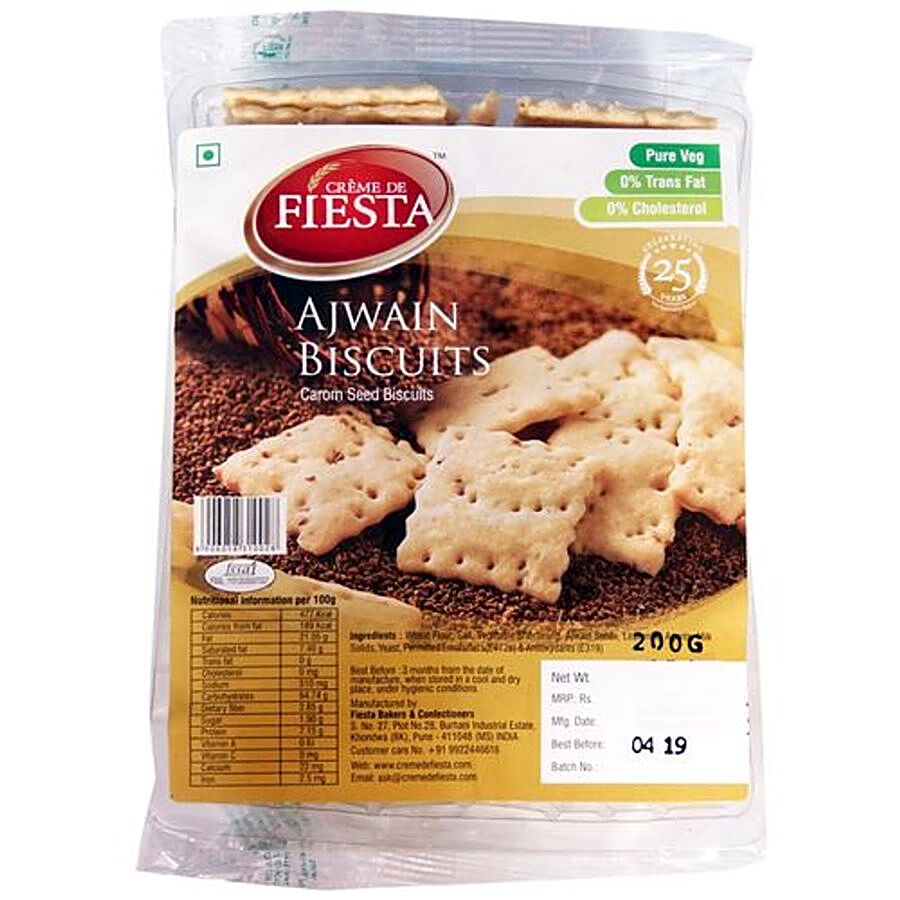 Creme De Fiesta Biscuits - Ajwain