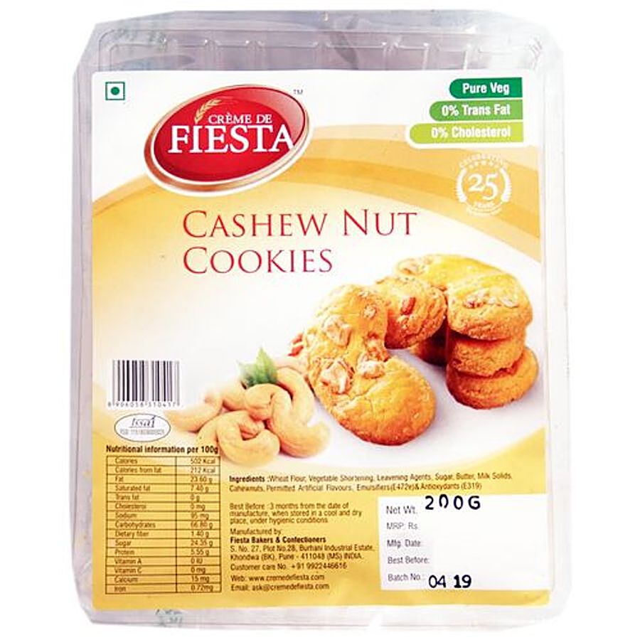 Creme De Fiesta Cookies - Cashew Nut