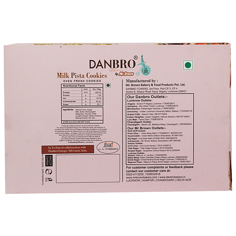 Danbro Milk Pista Cookies