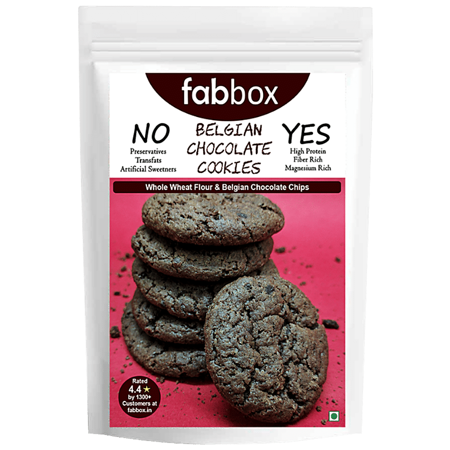 Fabbox Premium Healthy Cookies - Belgian Chocolate