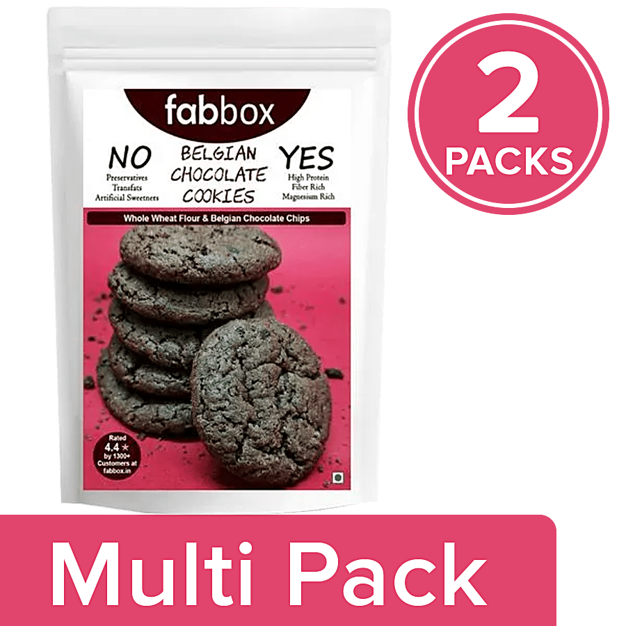 Fabbox Premium Healthy Cookies - Belgian Chocolate