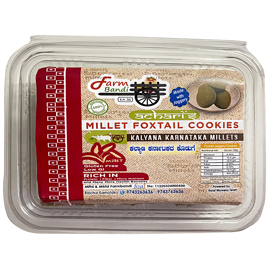 Farmbandi Millet Foxtail Cookies - With Jaggery