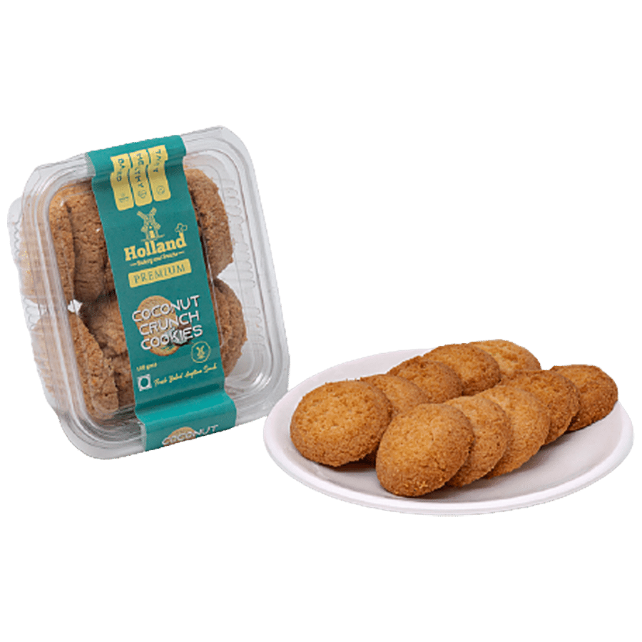 Holland Bakery & Snacks Premium Coconut Crunch Cookies - Teatime Snack