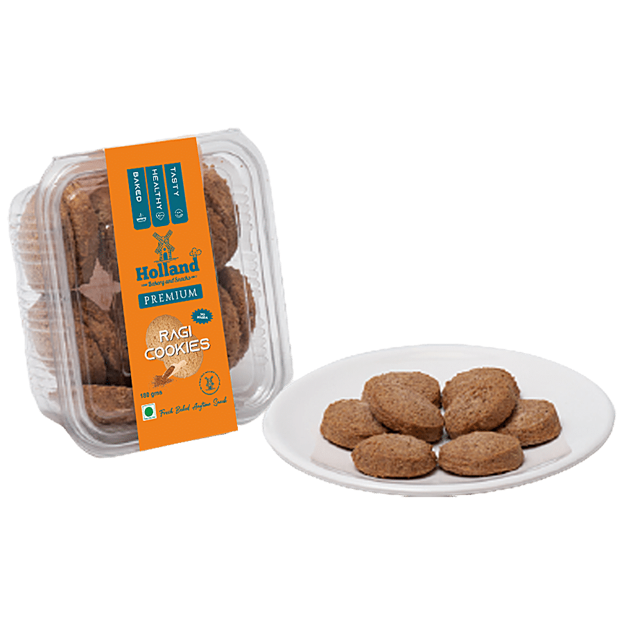 Holland Bakery & Snacks Premium Ragi Cookies - Rich In Fibre