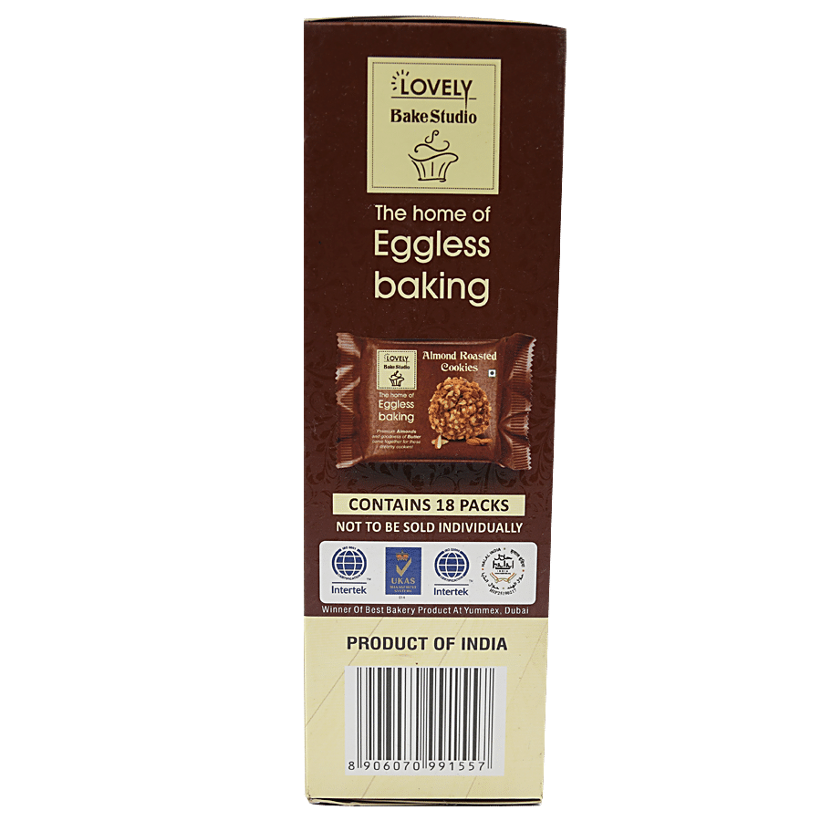 Lovely Bake Studio Almond Roasted Cookies - 100% Eggless