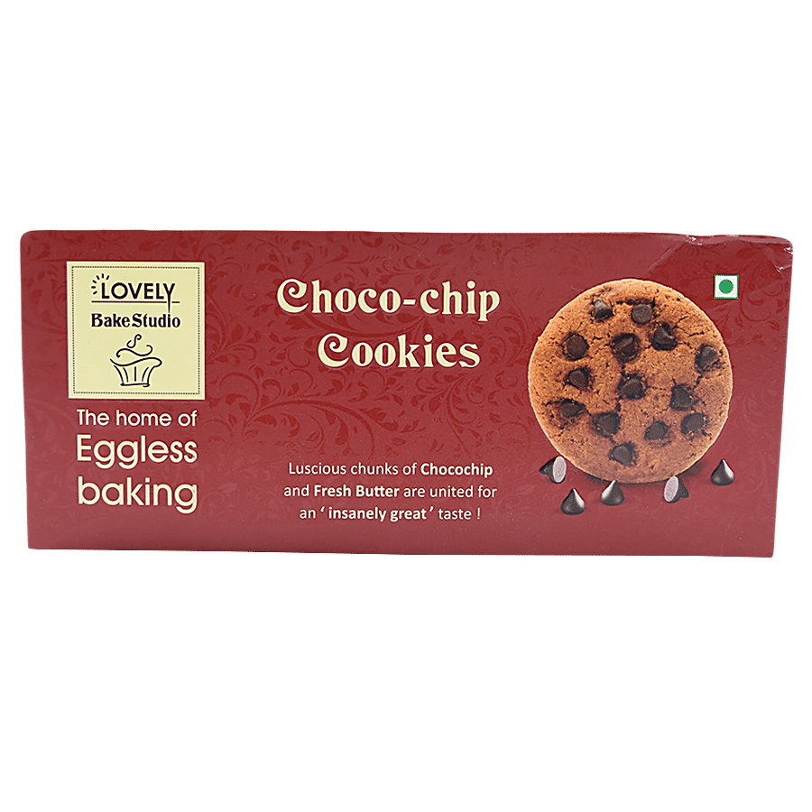 Lovely Bake Studio Choco Chips Cookies - 100% Eggless