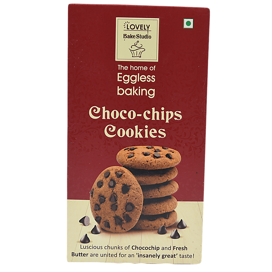 Lovely Bake Studio Choco Chips Cookies - 100% Eggless