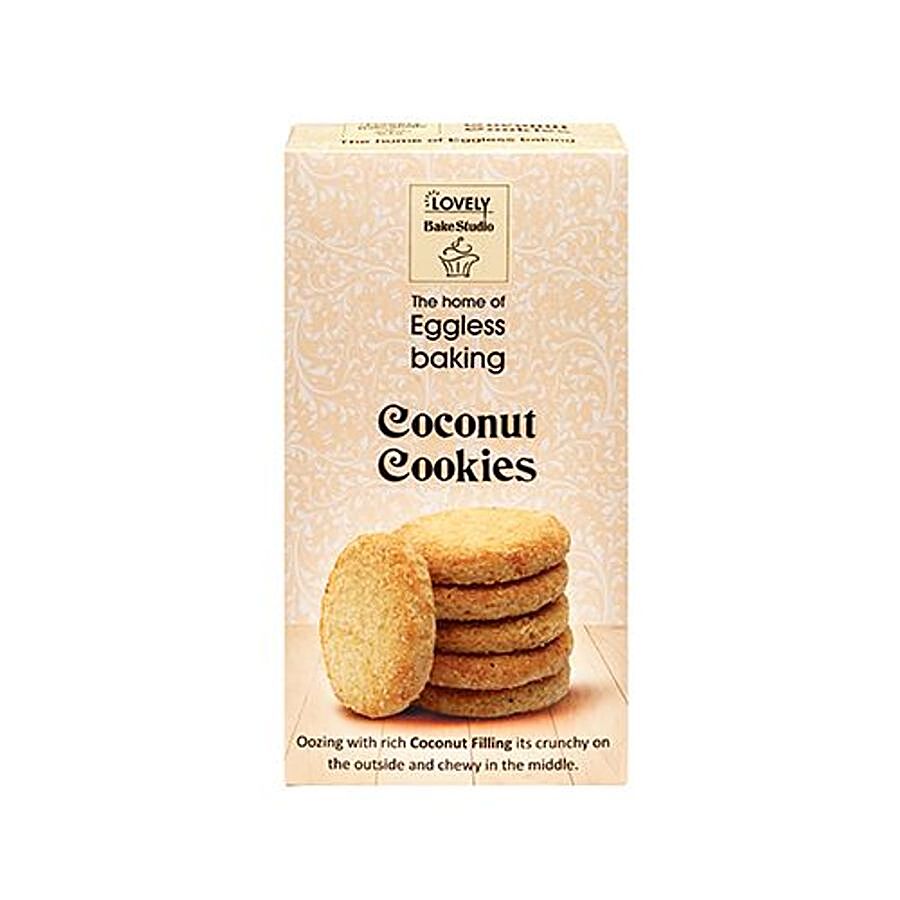 Lovely Bake Studio Coconut Cookies - 100% Eggless