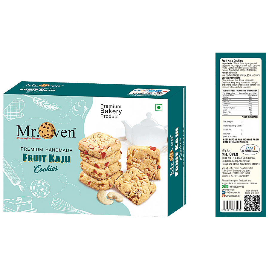 Mr Oven Fruit Kaju Cookies - Premium Handmade