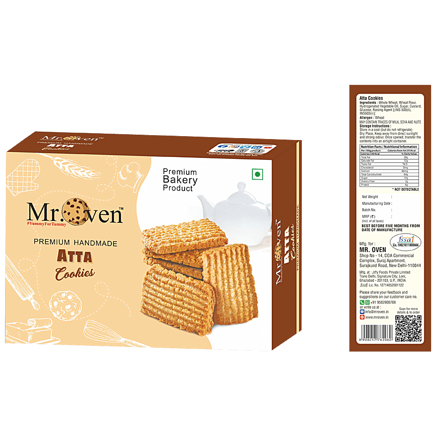 Mr Oven Plain Atta Cookies - Premium Handmade