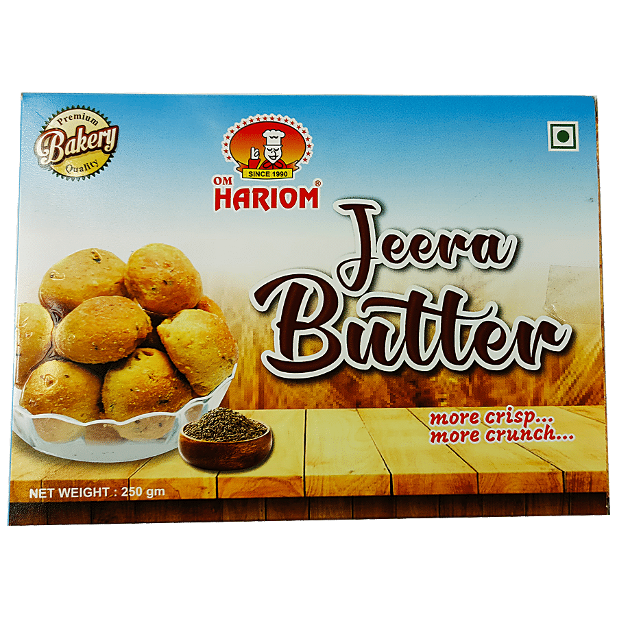 Om Hariom Jeera Butter Rusk - More Crispy More Crunch