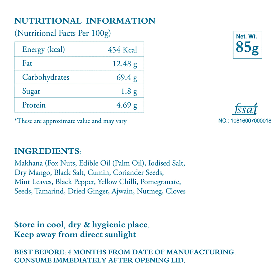 POLKA Baked Makhana - Rich In Protein & Energy