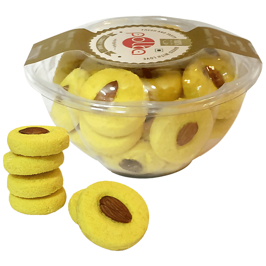 POLKA Besan Badam Khatai Cookies - Teatime Snack