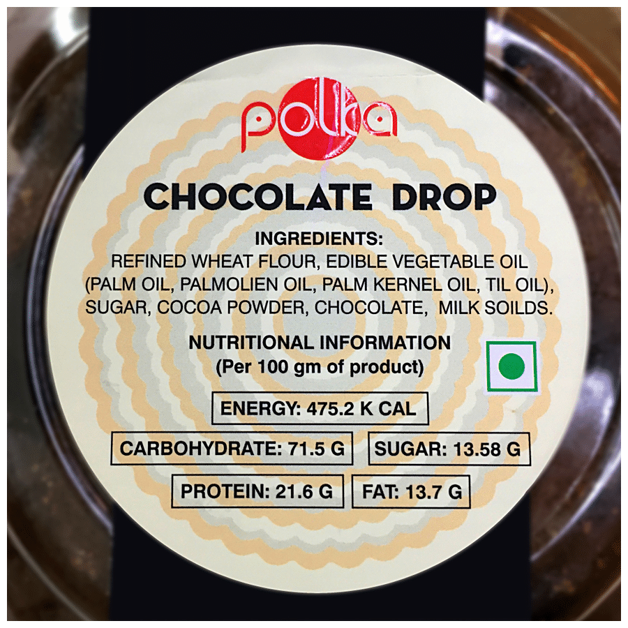 POLKA Chocolate Drop Cookies - Crunchy & Tasty