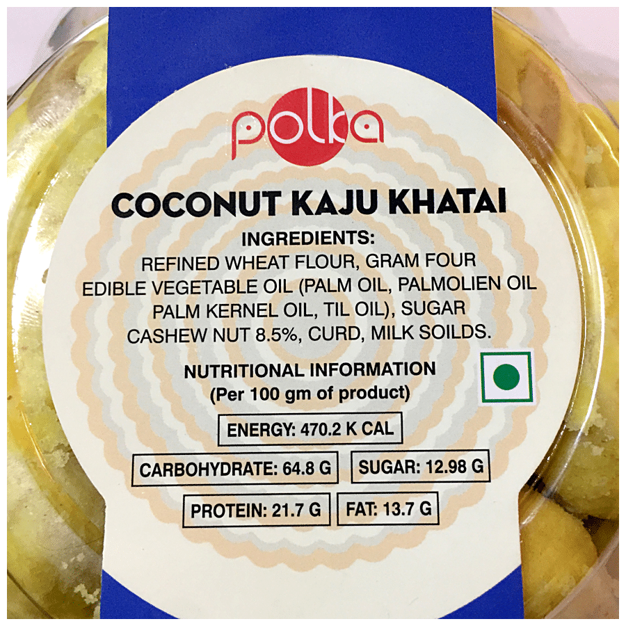 POLKA Coconut Kaju Khatai - Soft