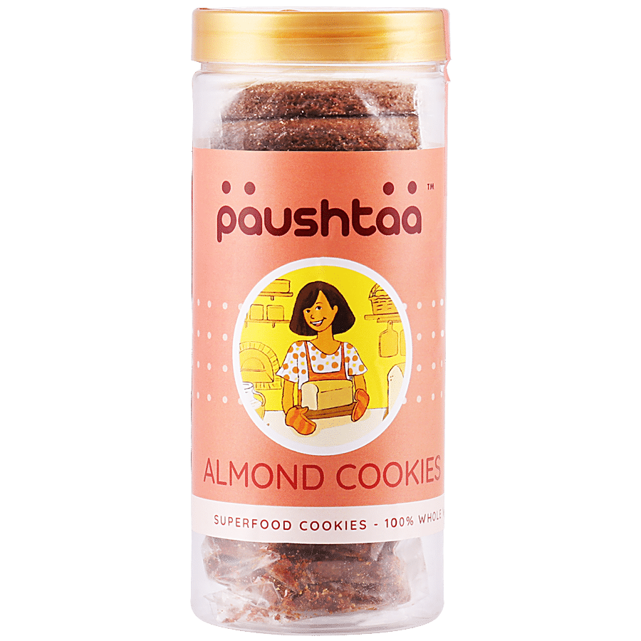 Paushtaa Almond Star Cookies - Superfood