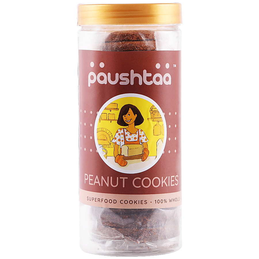 Paushtaa Peanut Cookies Has Mouthwatering Taste Of Peanut In Every Bite.