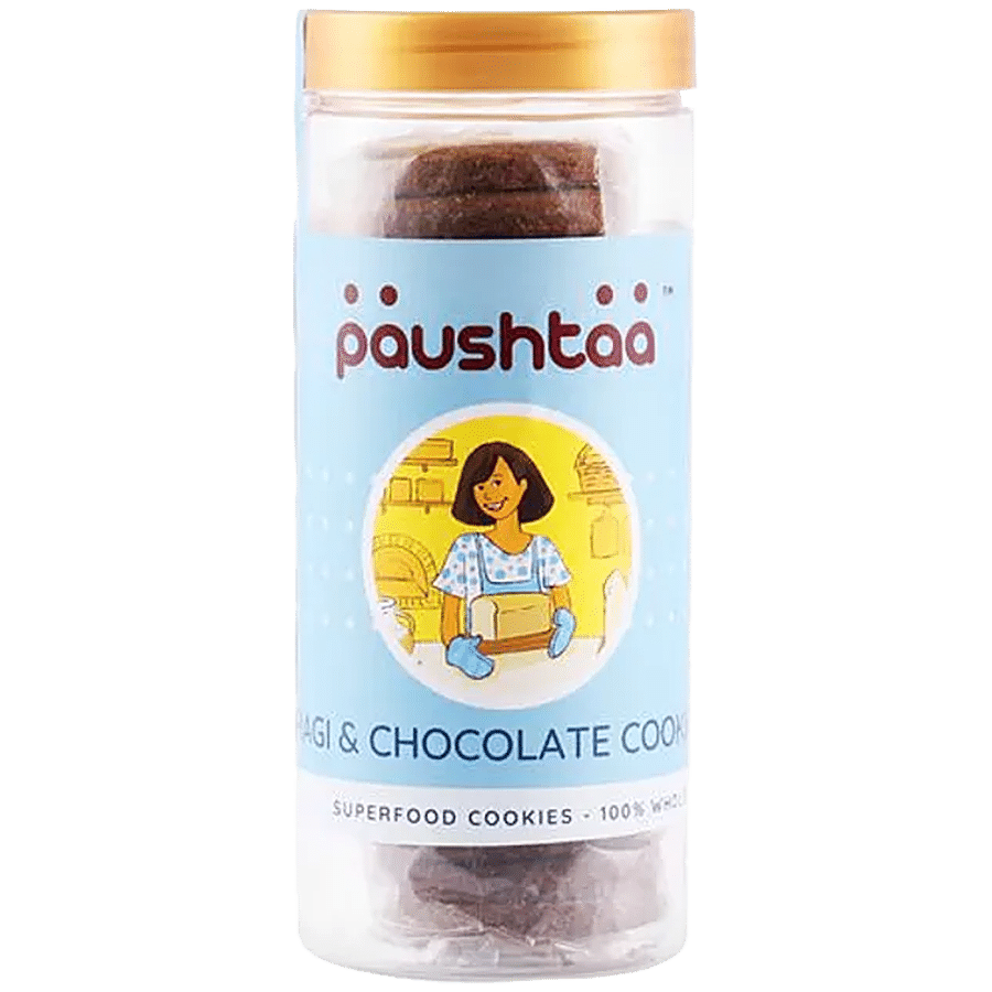 Paushtaa Ragi & Chocolate Cookies - Superfood