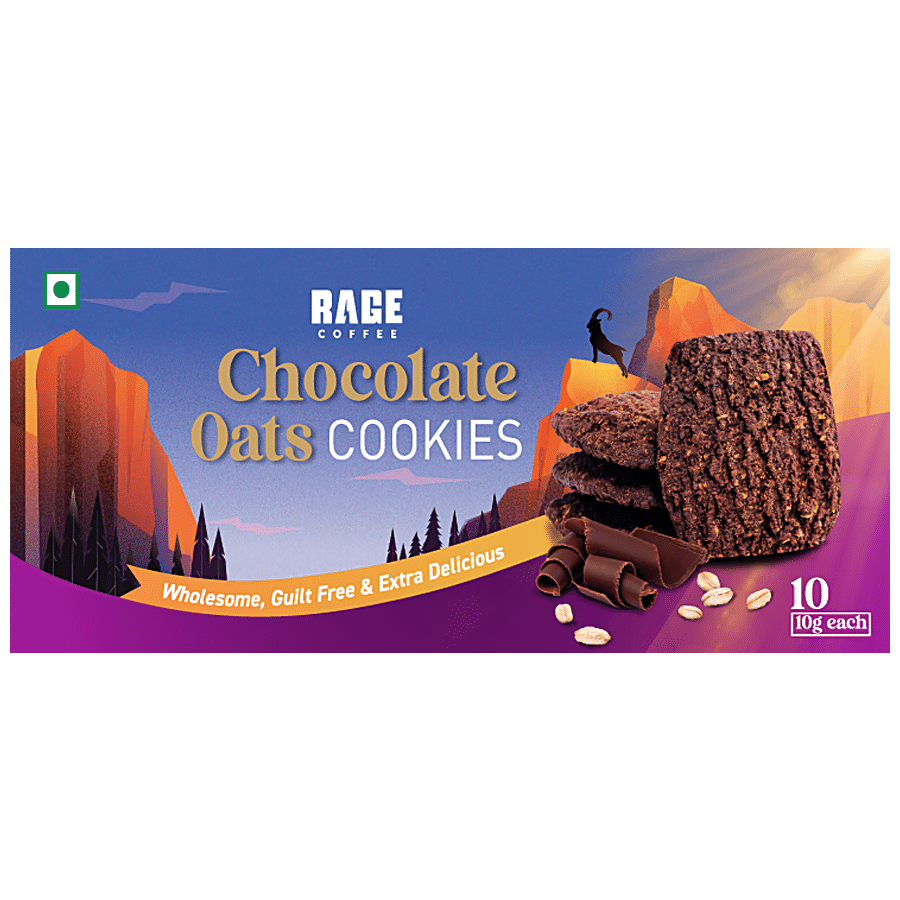 Rage Coffee Chocolate Oats Cookies - Wholesome