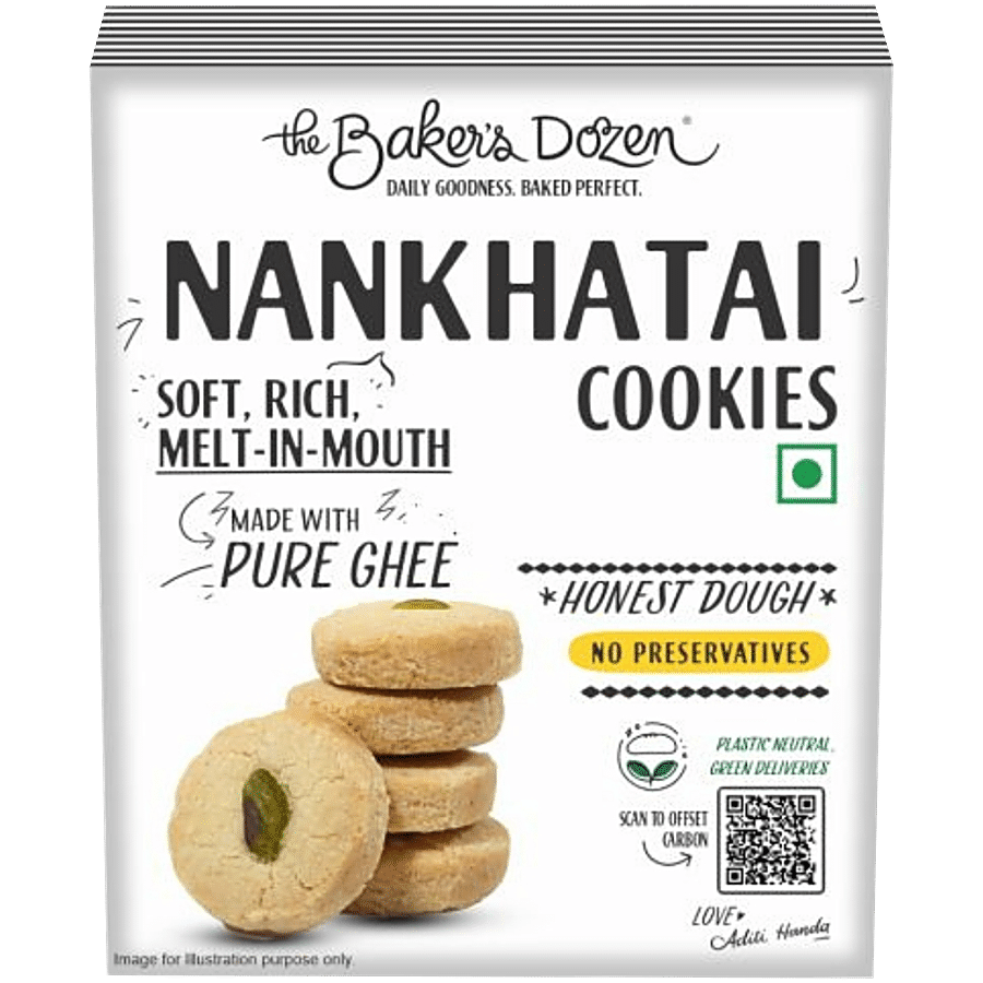 The Baker's Dozen Nankhatai Cookies - Made With Pure Ghee