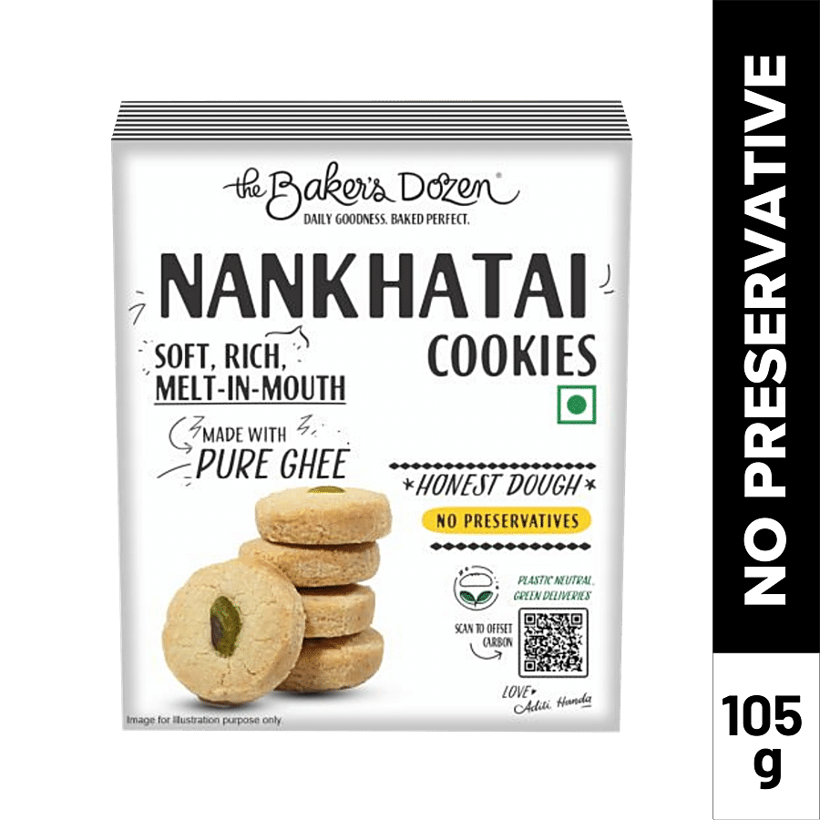 The Baker's Dozen Nankhatai Cookies - Made With Pure Ghee