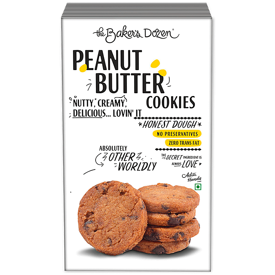 The Baker's Dozen Peanut Butter Cookies 150 g + Garlic Bread - 100% Wholewheat 160 g