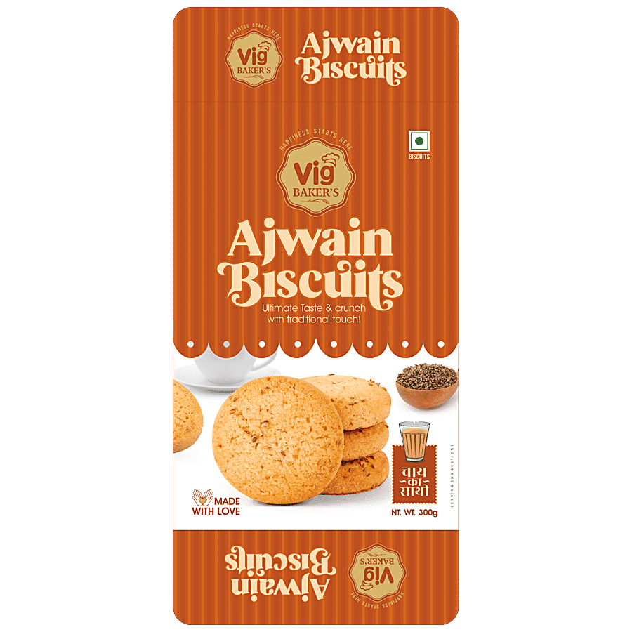 Vig Baker's Ajwain Biscuits - Crunchy