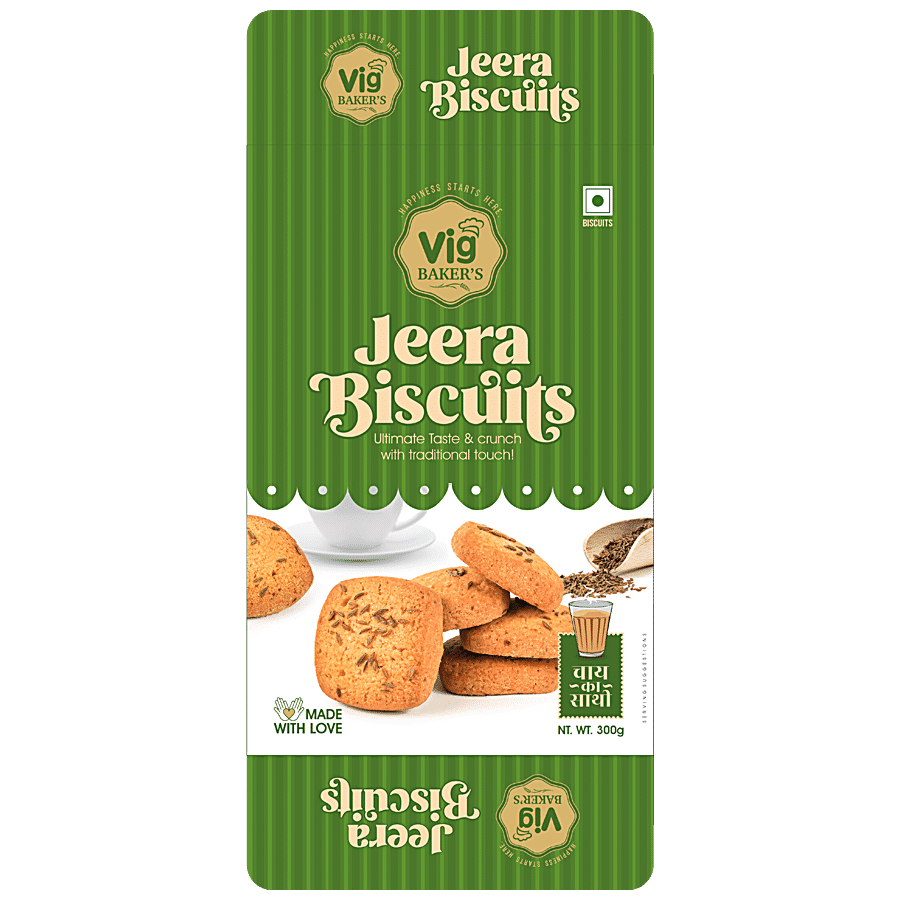 Vig Baker's Jeera Biscuits - Crunchy