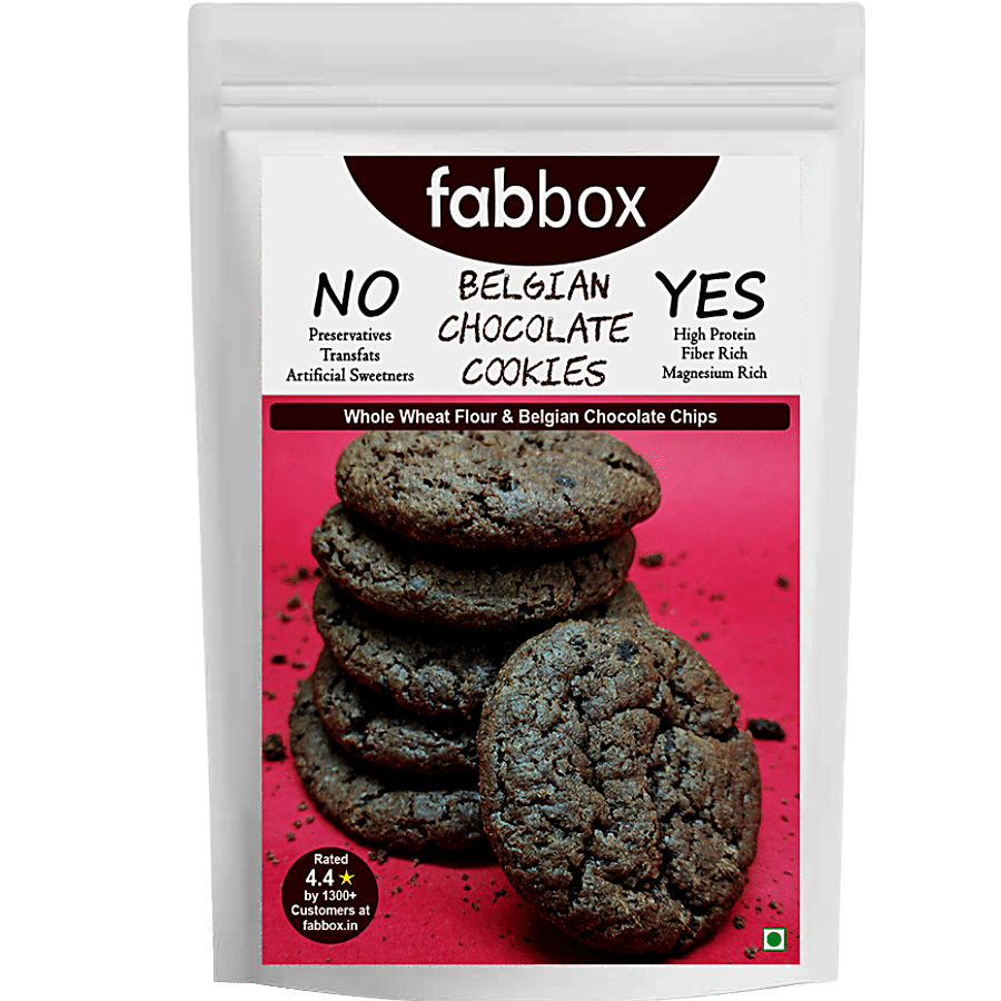 Fabbox Belgium Chocolate Cookies - Whole Wheat Flour