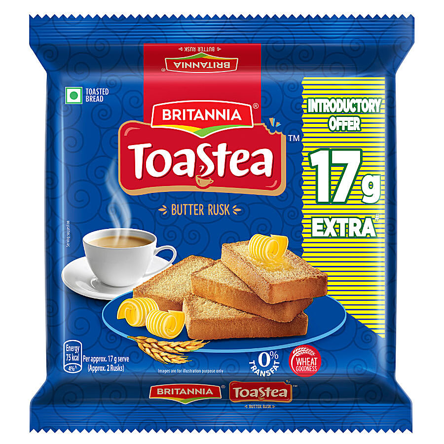 Britannia Toastea Butter Rusk - Premium Quality