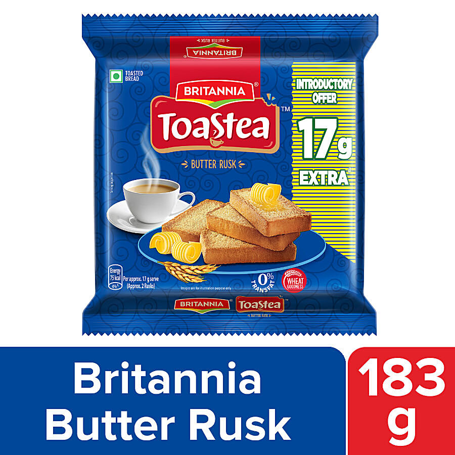 Britannia Toastea Butter Rusk - Premium Quality