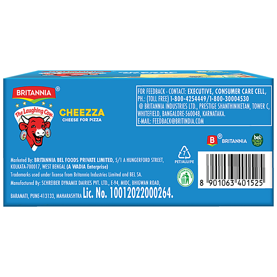 Britannia The Laughing Cow Cheese For Pizza Block