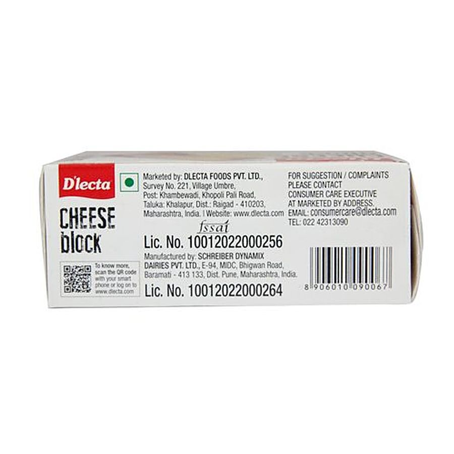 D'lecta Processed Cheese Block - Made from Cow's Milk