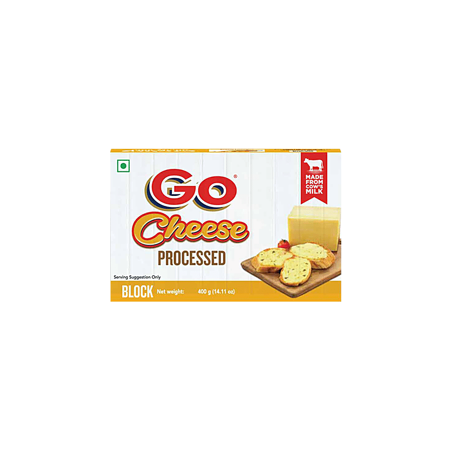 Go Processed Cheese Block - Made from Cow's Milk